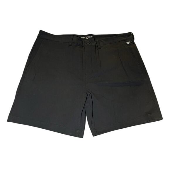 Mack Weldon Maverick Tech Chino Shorts Mens 36W True Navy Blue Minimalistic Golf - Picture 1 of 6